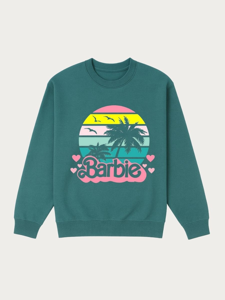 Girls Barbie Island Fleece Sweatshirt