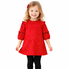 Girls red fancy top (Last Chance)