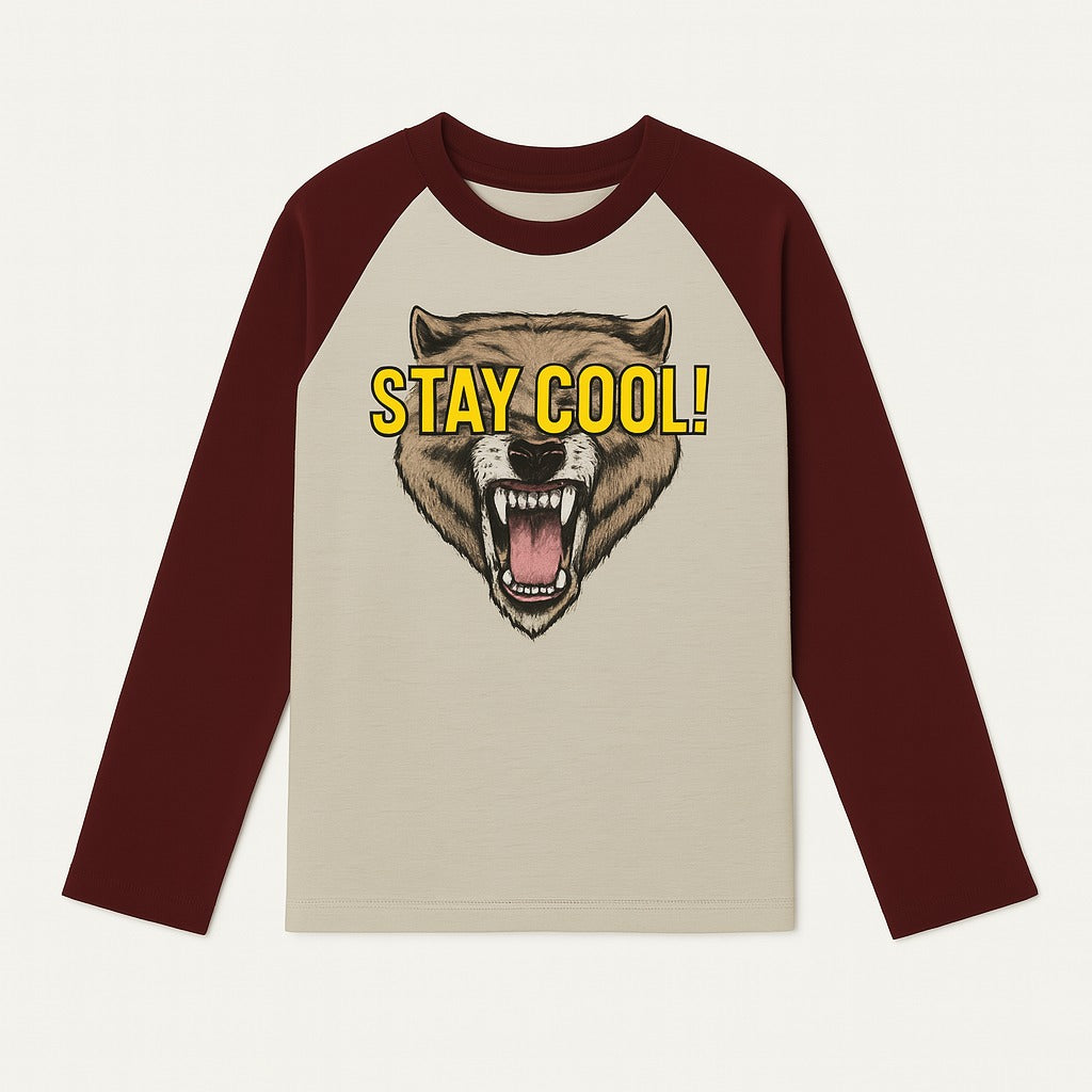 Boys maroon stay cool sweatshirt