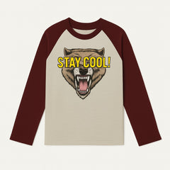 Boys maroon stay cool sweatshirt