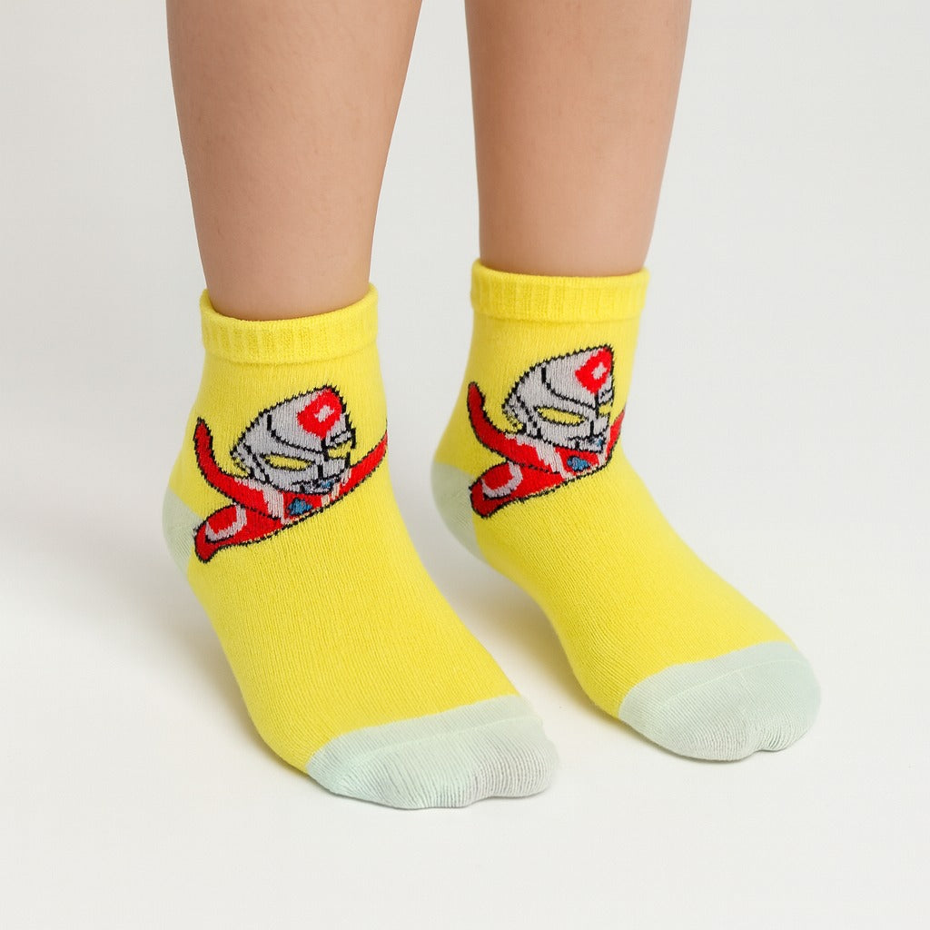 Boys yellow ironman Socks