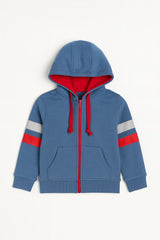 boys blue and red hood