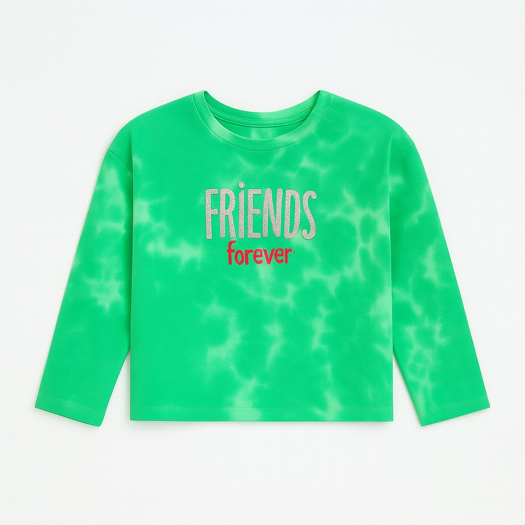 Tye an dye green full sleeve shirt