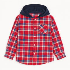 Boys check Hoodie