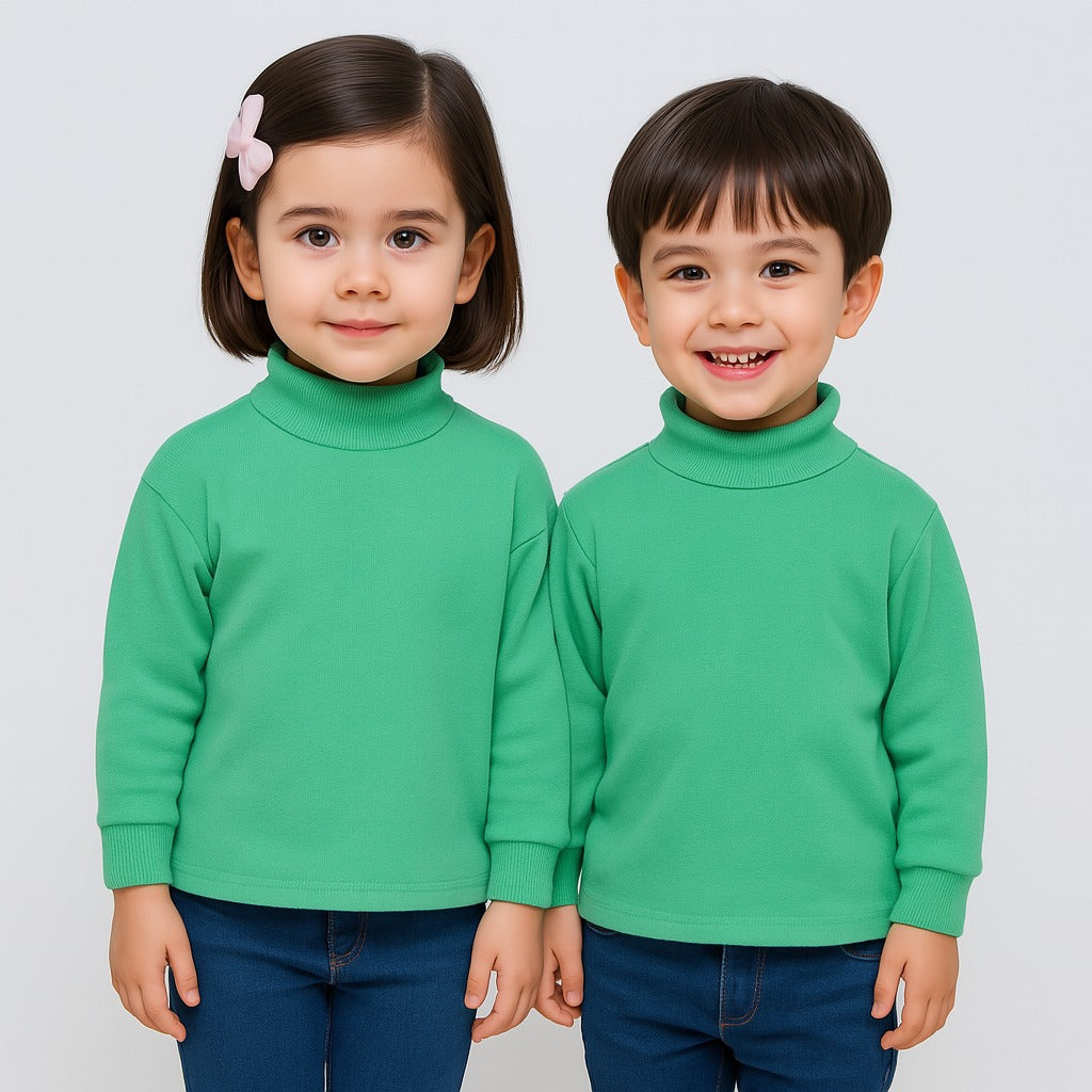 Aqua marine high neck