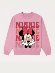 Girls Minnie Mouse Blush Fleece Sweatshirt