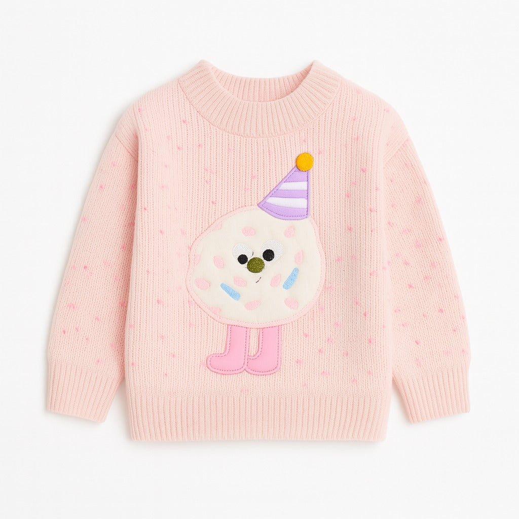 Girls cloud pink sweater