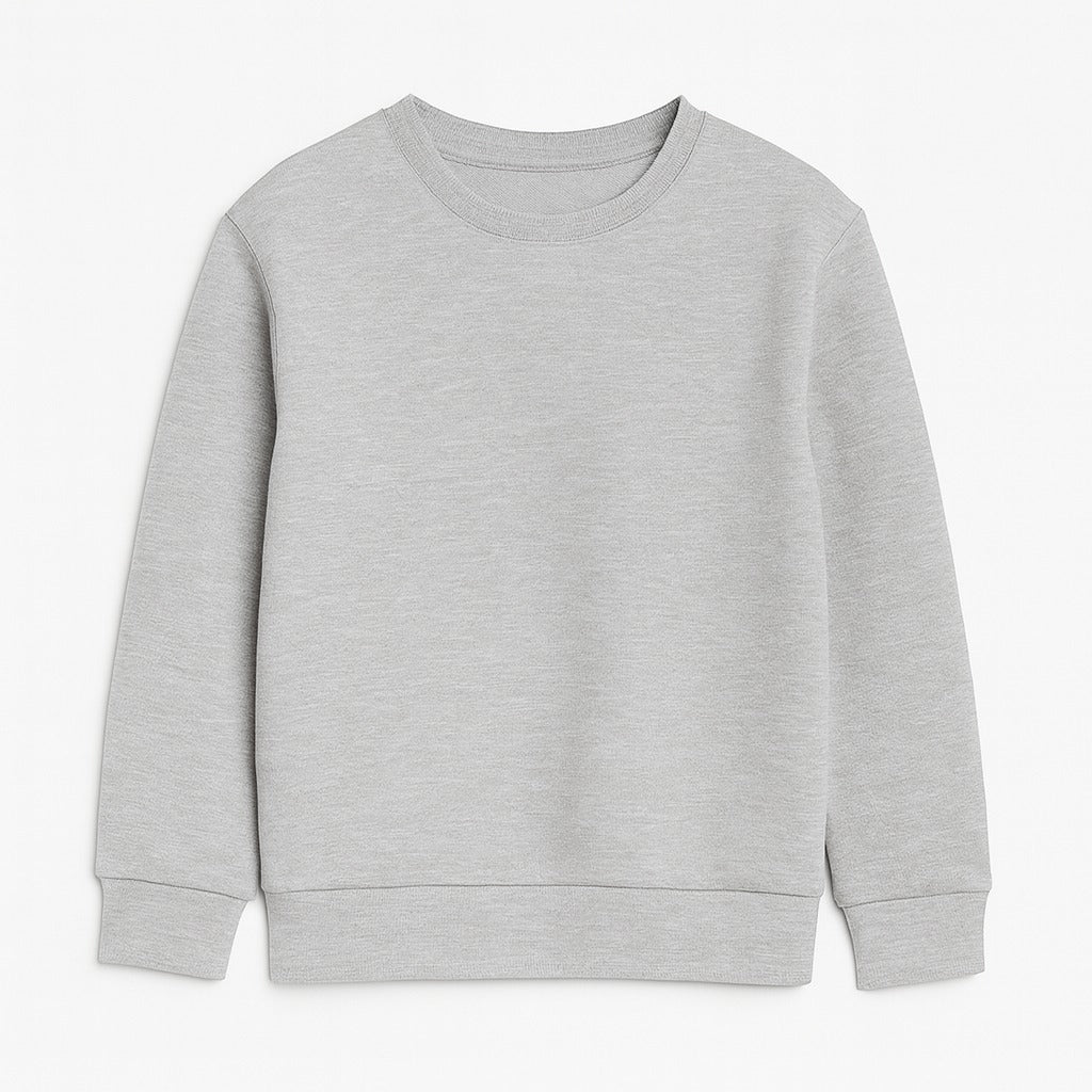 Boys light gray baic sweatshirt (Last Chance)