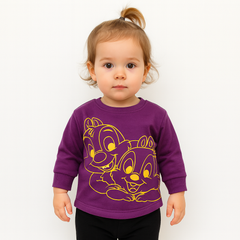 girls purple squirrels sweatshirt