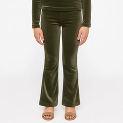 Girls velvet trouser