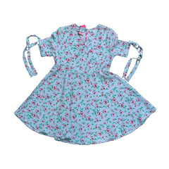 Girls flower print chiffon top