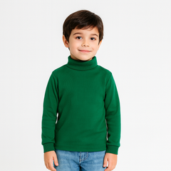 Pine green high neck