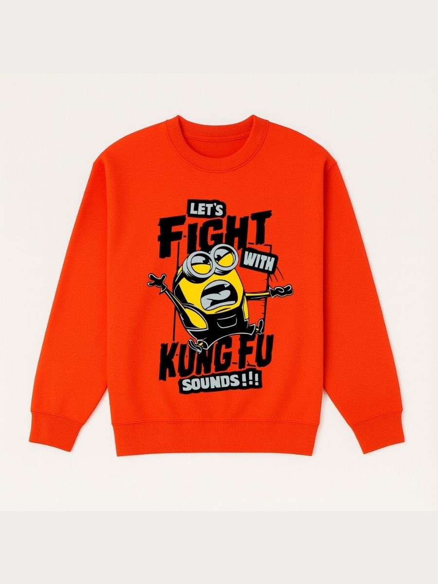 Boys Kung Fu Minion Fleece Sweatshirt