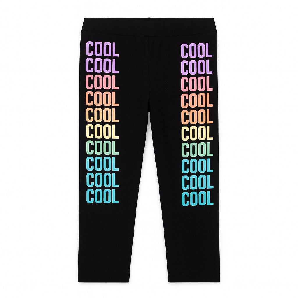 Girls black cool tights