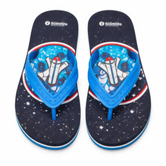 Boys blue space ship slippers (Last Chance)