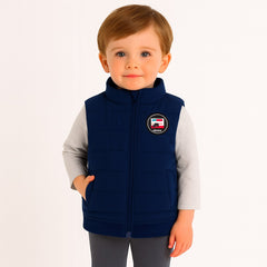 Boys blue sleeveless jacket