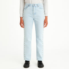 Side style denim pant