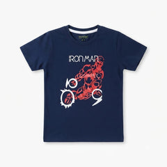 Boys Blue Iron Man T-Shirt