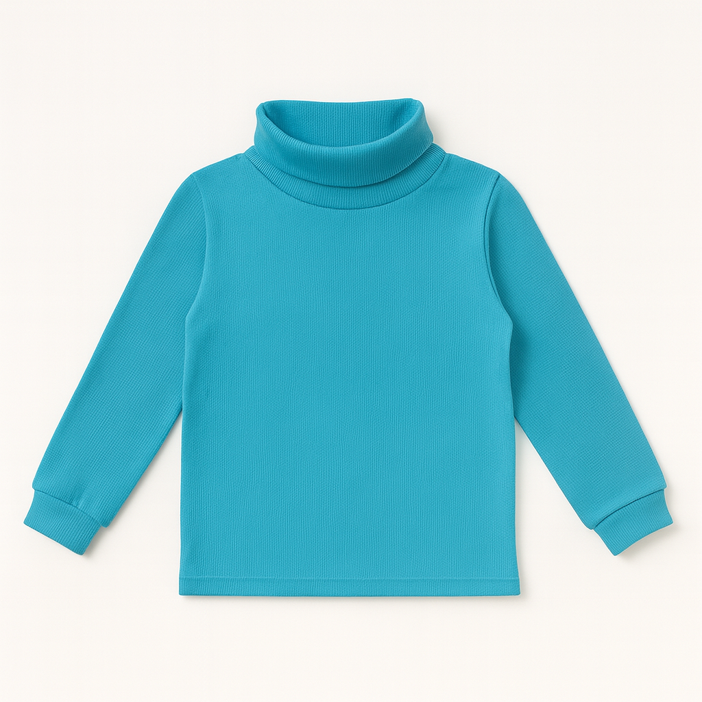 Light blue high neck
