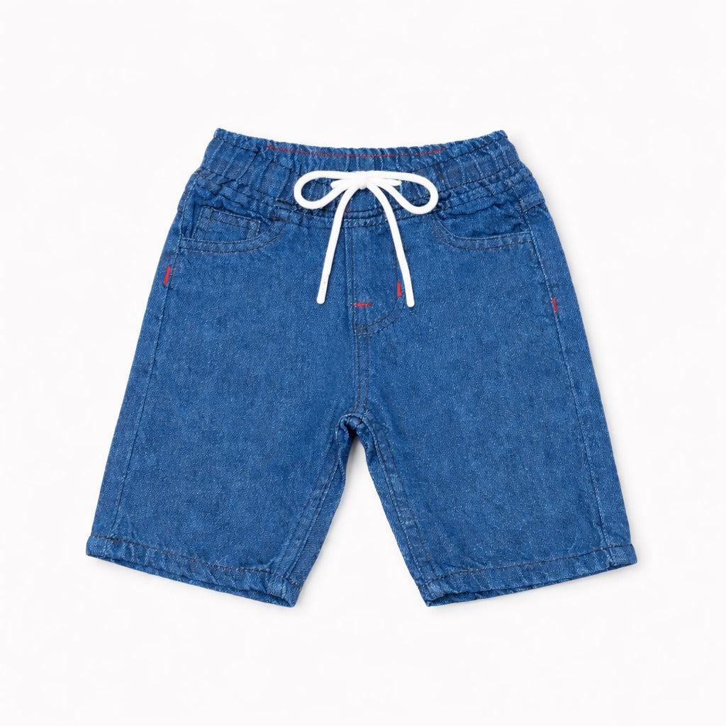 Boys Mid Blue Denim Shorts