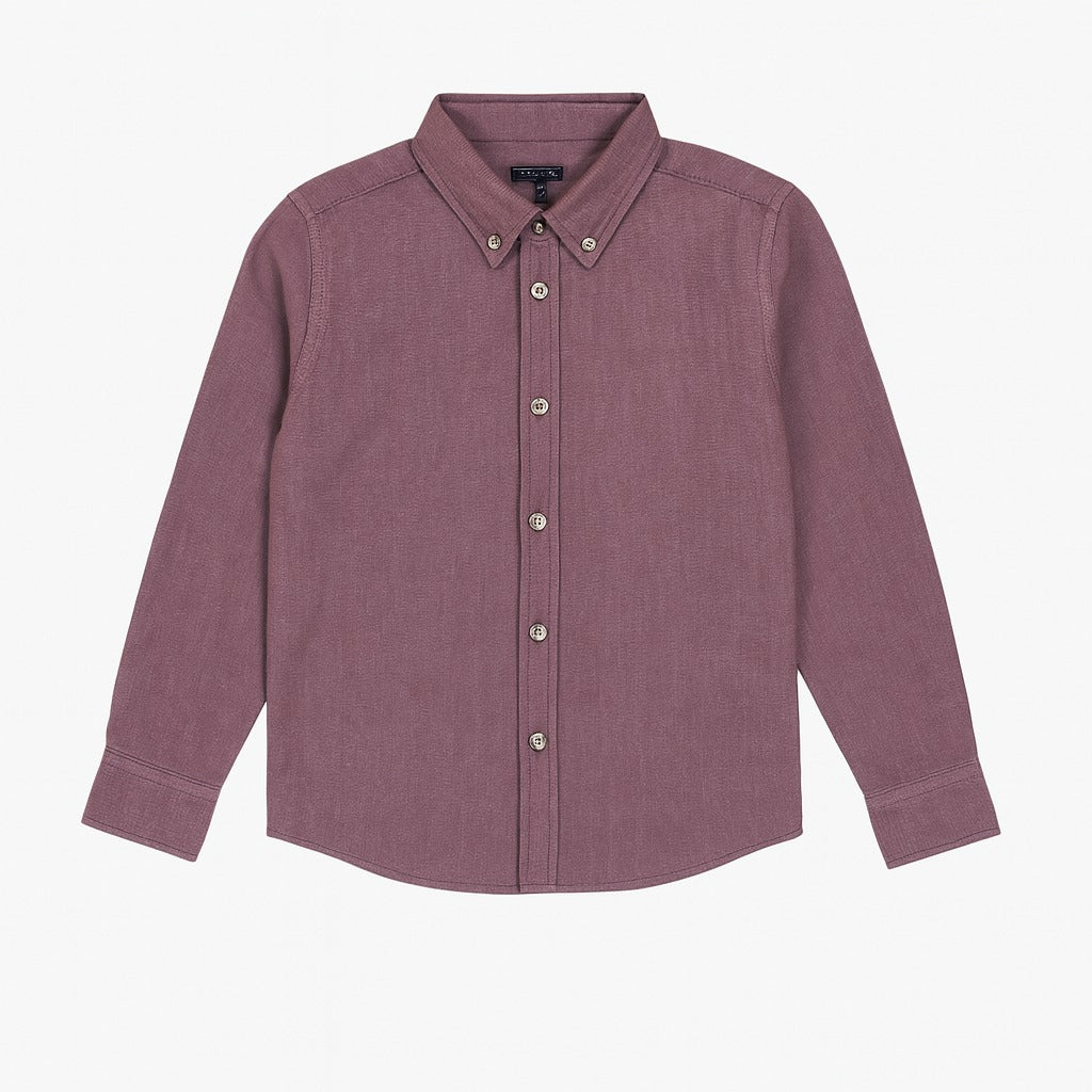Boys maroon and white casual shirt
