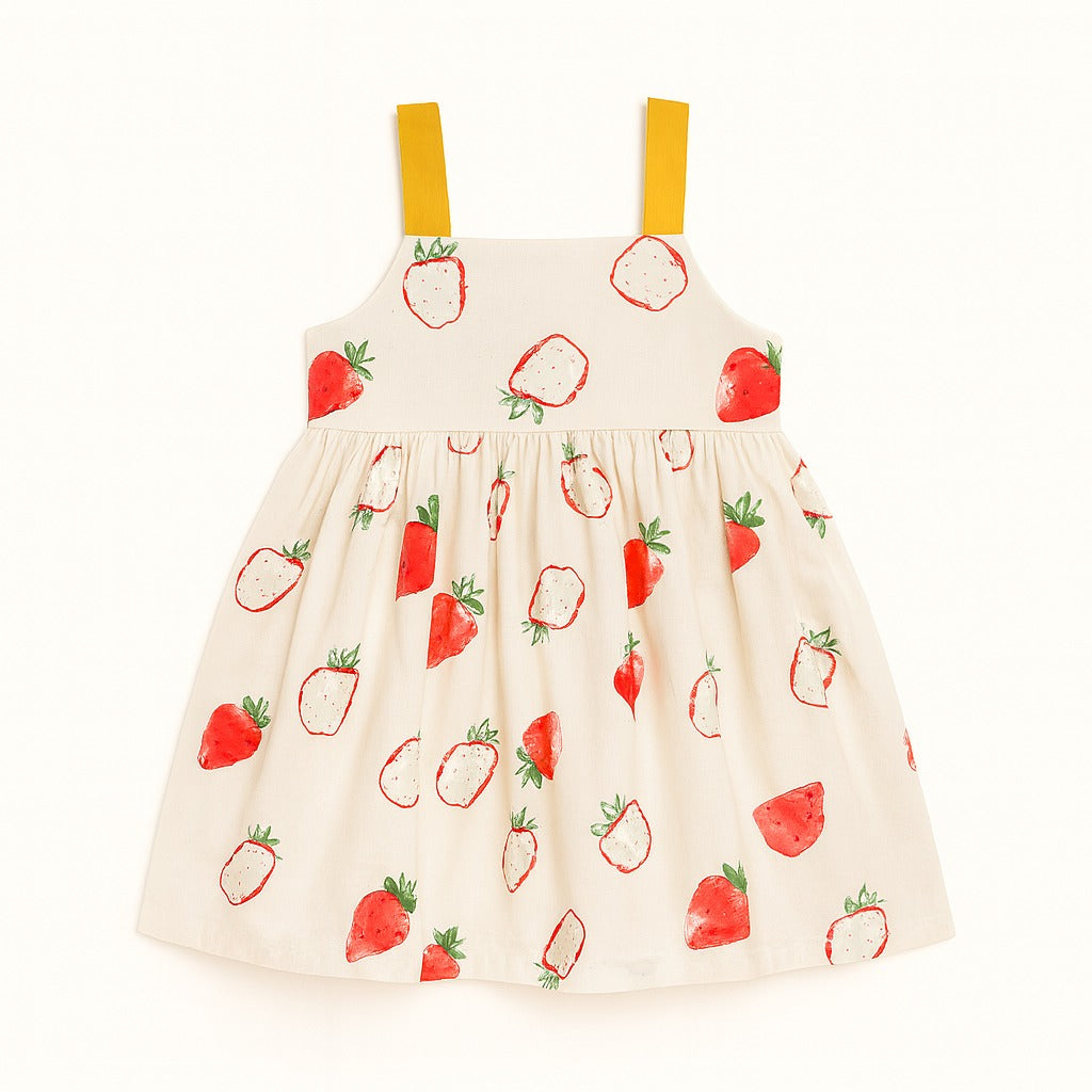 Girls strawberry frock