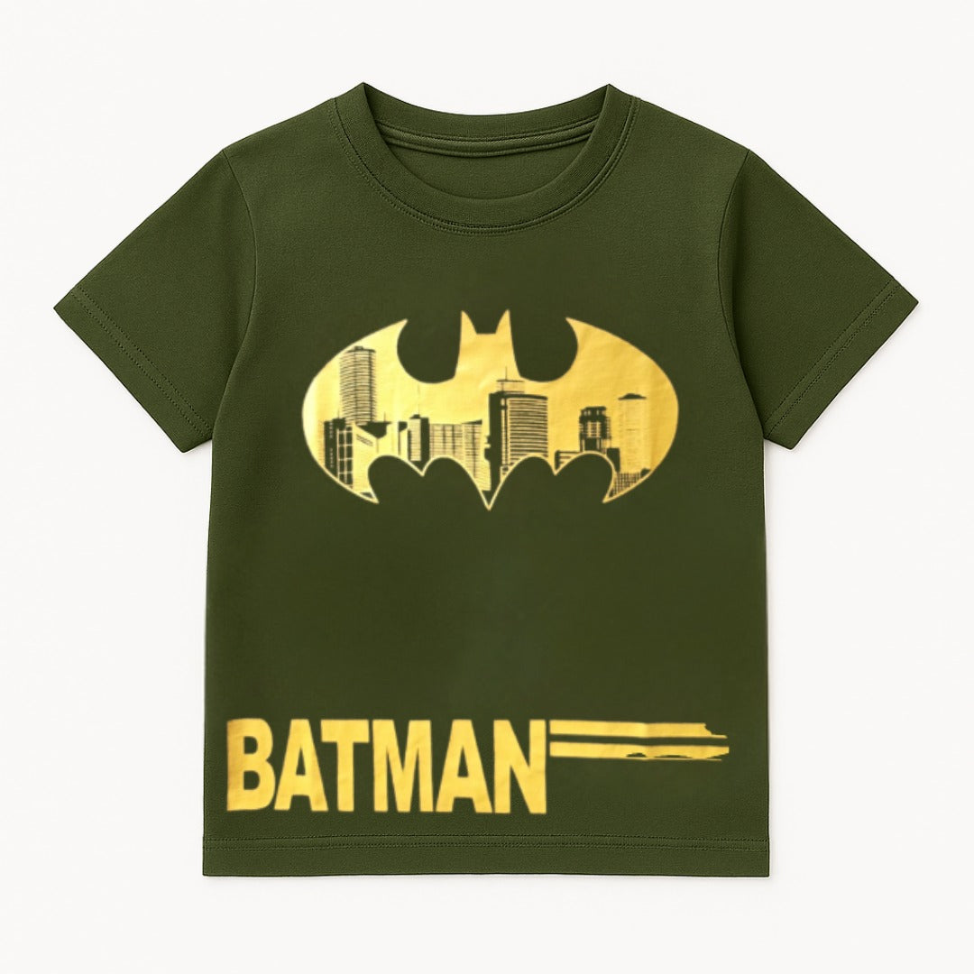Boys Green batman T-shirt