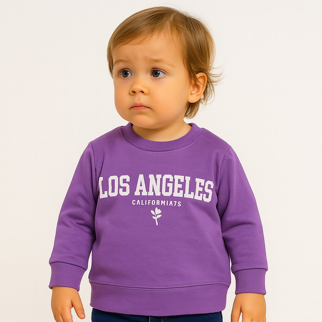 Girls purple Los Angeles sweatshirt