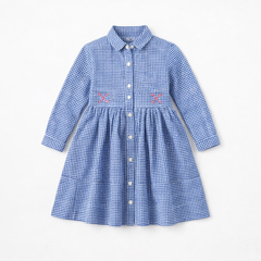 EMBROIDERY CHECK FROCK (Last Chance)