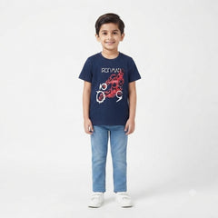 Boys Blue Iron Man T-Shirt