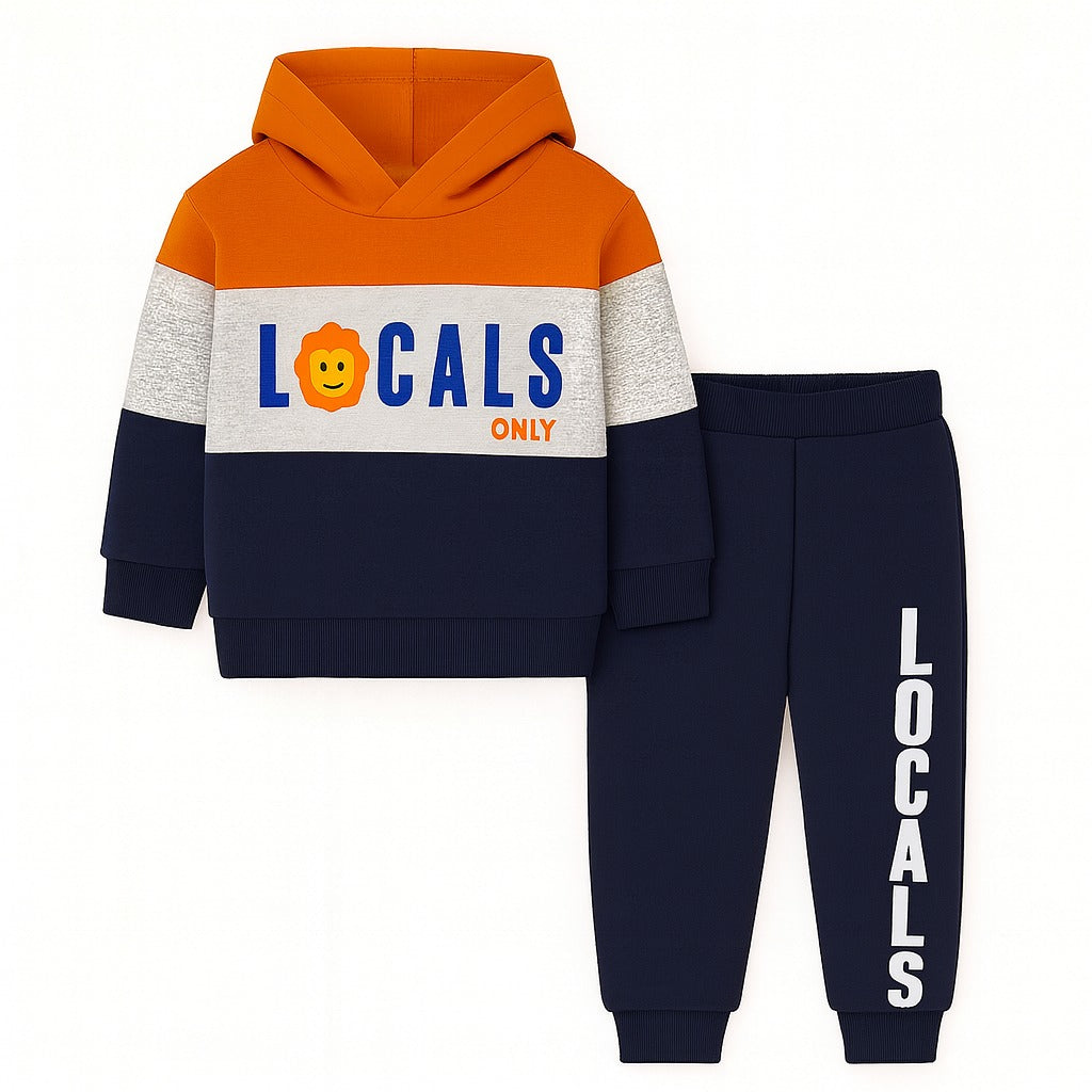 Boys lion orange tracksuit/