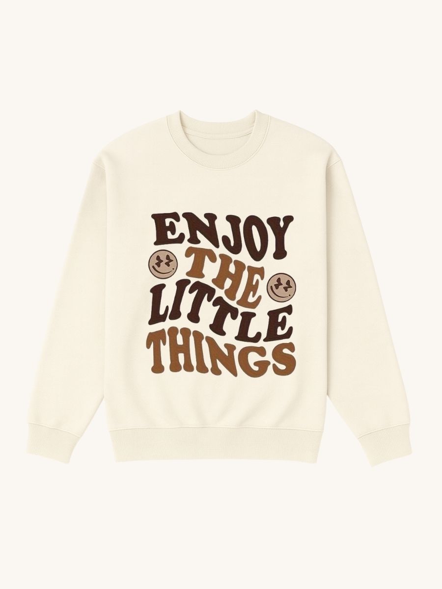 Girls Enjoy The Little Things Fleece Sweatshir