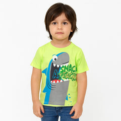 Boys neon shark t-shirt