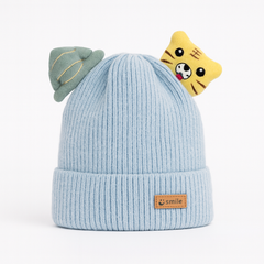 Sky blue cartoon cap