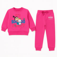 Agnes shocking pink tracksuit