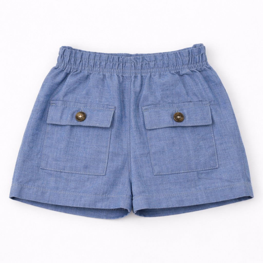 Girls non denim pocket shorts