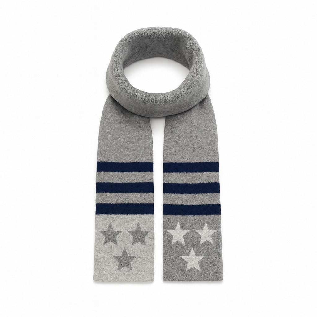 Boys gray star muffler