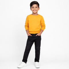 Boys Slim Fit Black DENIM PANT