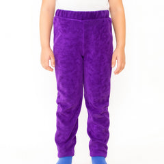 girls purple velvet trouser
