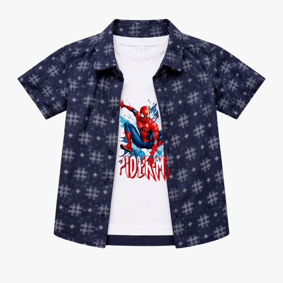 Boys Spider Hero Double shirt