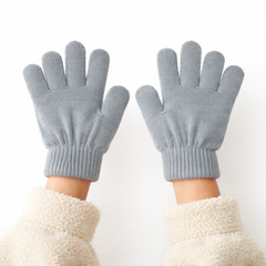 Girls gray glitter gloves (Last Chance)