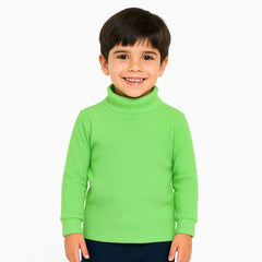 Emerald green high neck