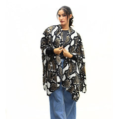 Ladies snake print capeshawl (Last Chance)