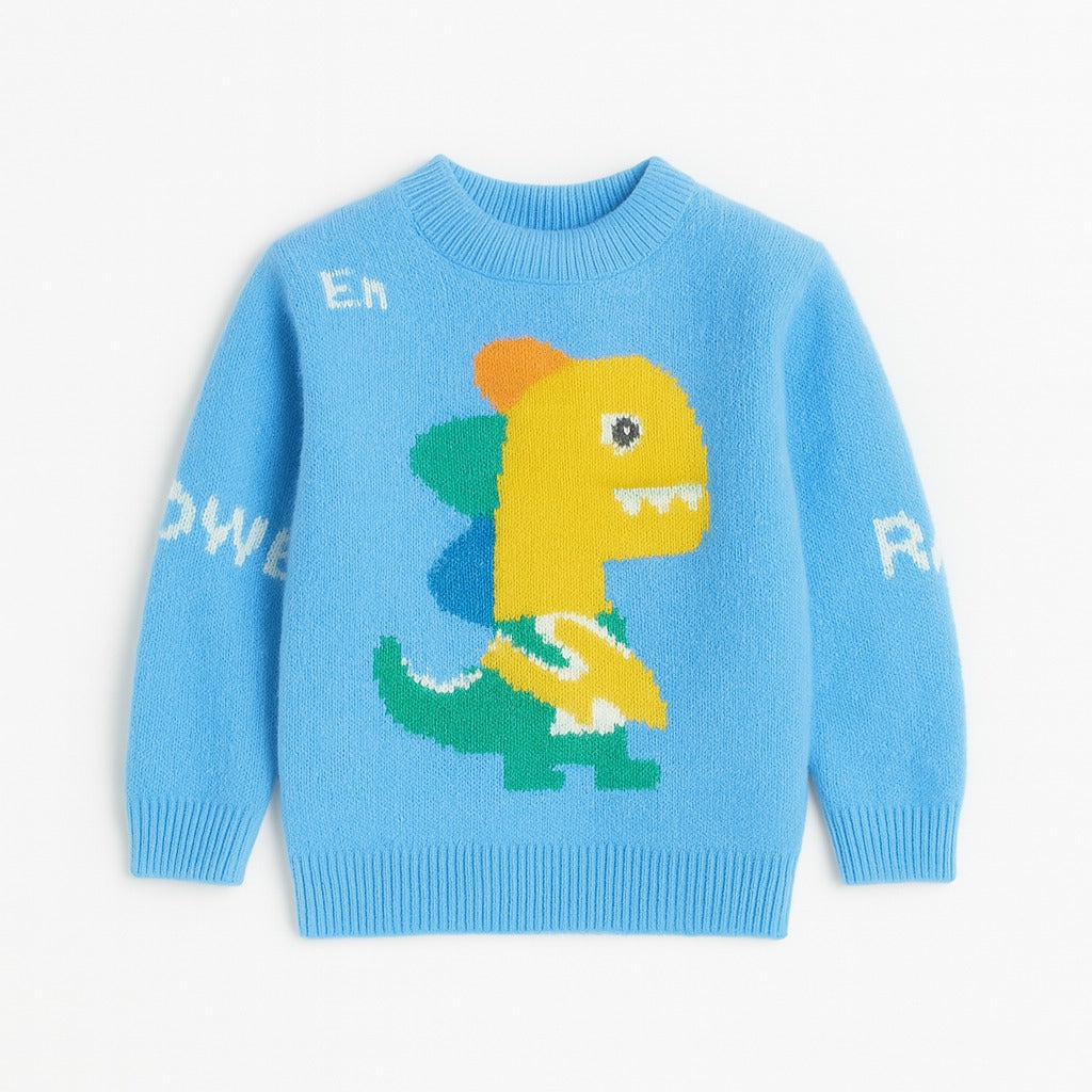 Boys blue Dino sweater