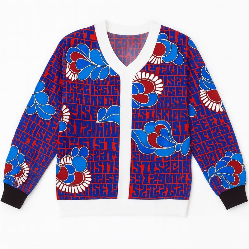 Ladies printed upper