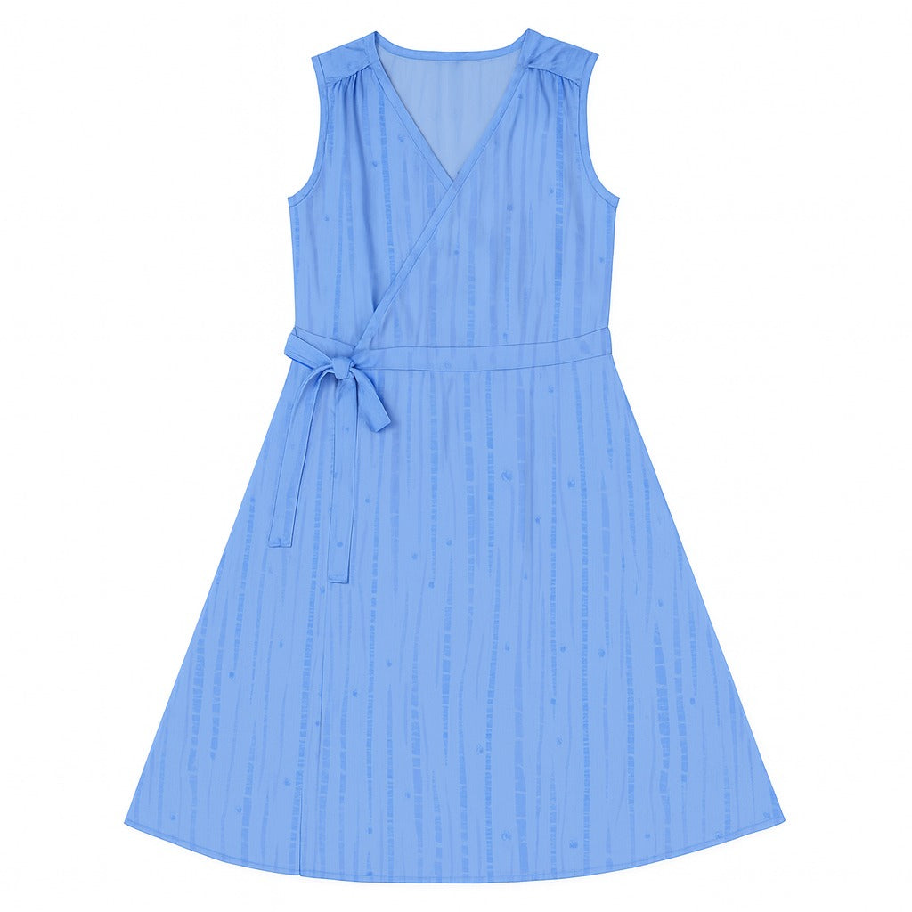 Girls blue open style frock
