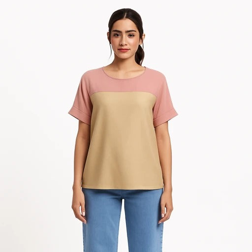 Ladies brown holographic Top