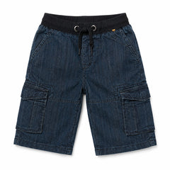 Boys gray 6 pocket denim short