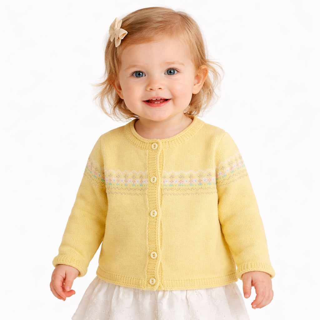 Yellow glitter cardigan