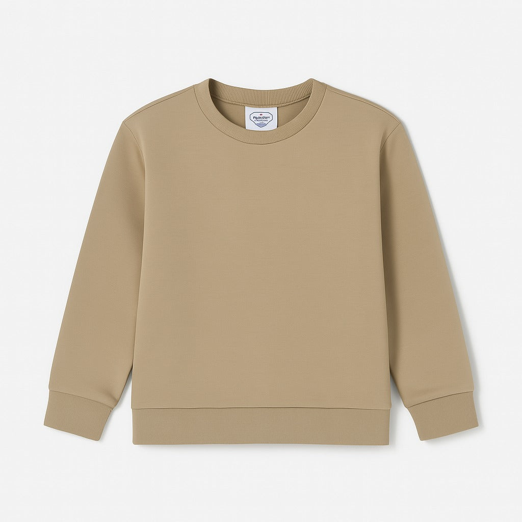 warm tan sweatshirt